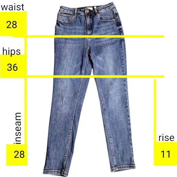 a loves a Blue Denim Super High Waist Skinny Jeans - Picture 4 of 12